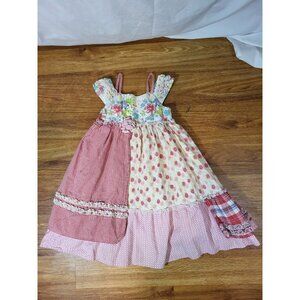 Lydia Jane Size 4 Patch Work Floral Plaid Dress